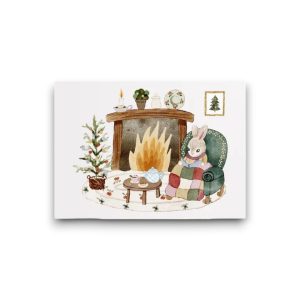 A6 – Ansichtkaart – Gezellige kerst