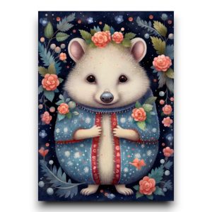 A6 Ansichtkaart – Cosy Forest: Egel