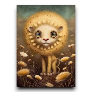A6 Ansichtkaart – Savanna Animals: Leeuw