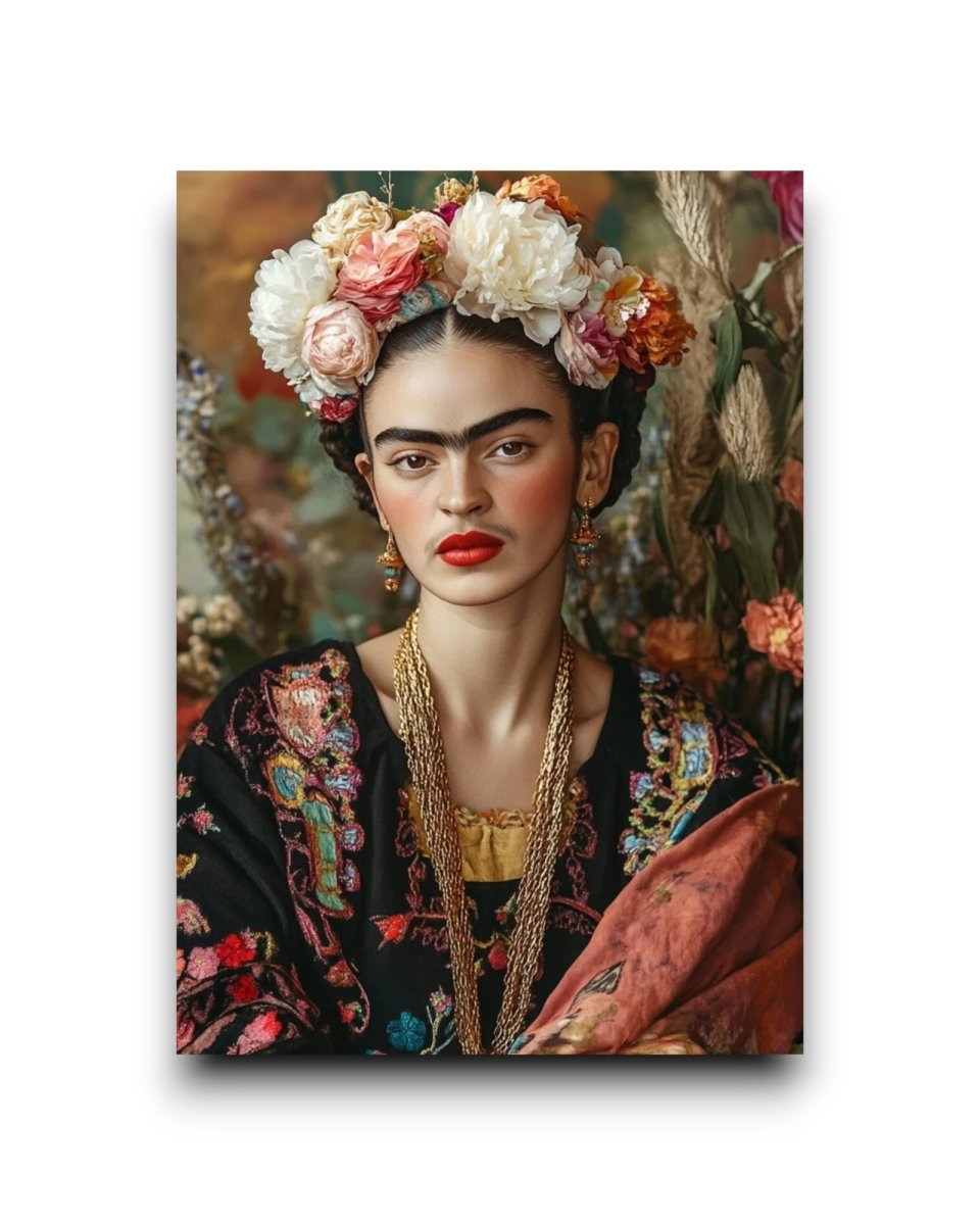 A6 Ansichtkaart – Frida Kahlo: Embroiderd Strength