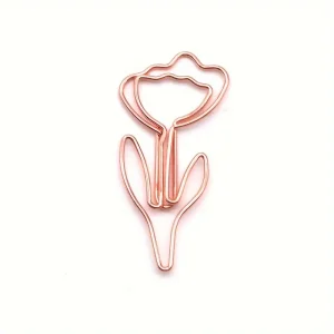Papierclip – Tulpen oud roze