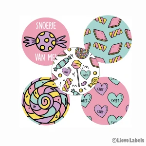 Sweet candy stickers