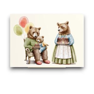 A6 Ansichtkaart – Berenfeest