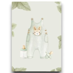 A6 Ansichtkaart – Baby groen