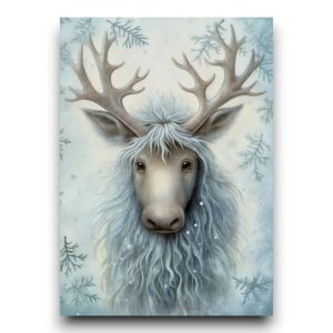 A6 Ansichtkaart – Snow Animals – Eland