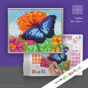 Pixel XL – Vlinder blauw – 4 platen