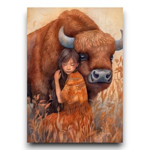 A6 Ansichtkaart – Animals Lovers – Buffel
