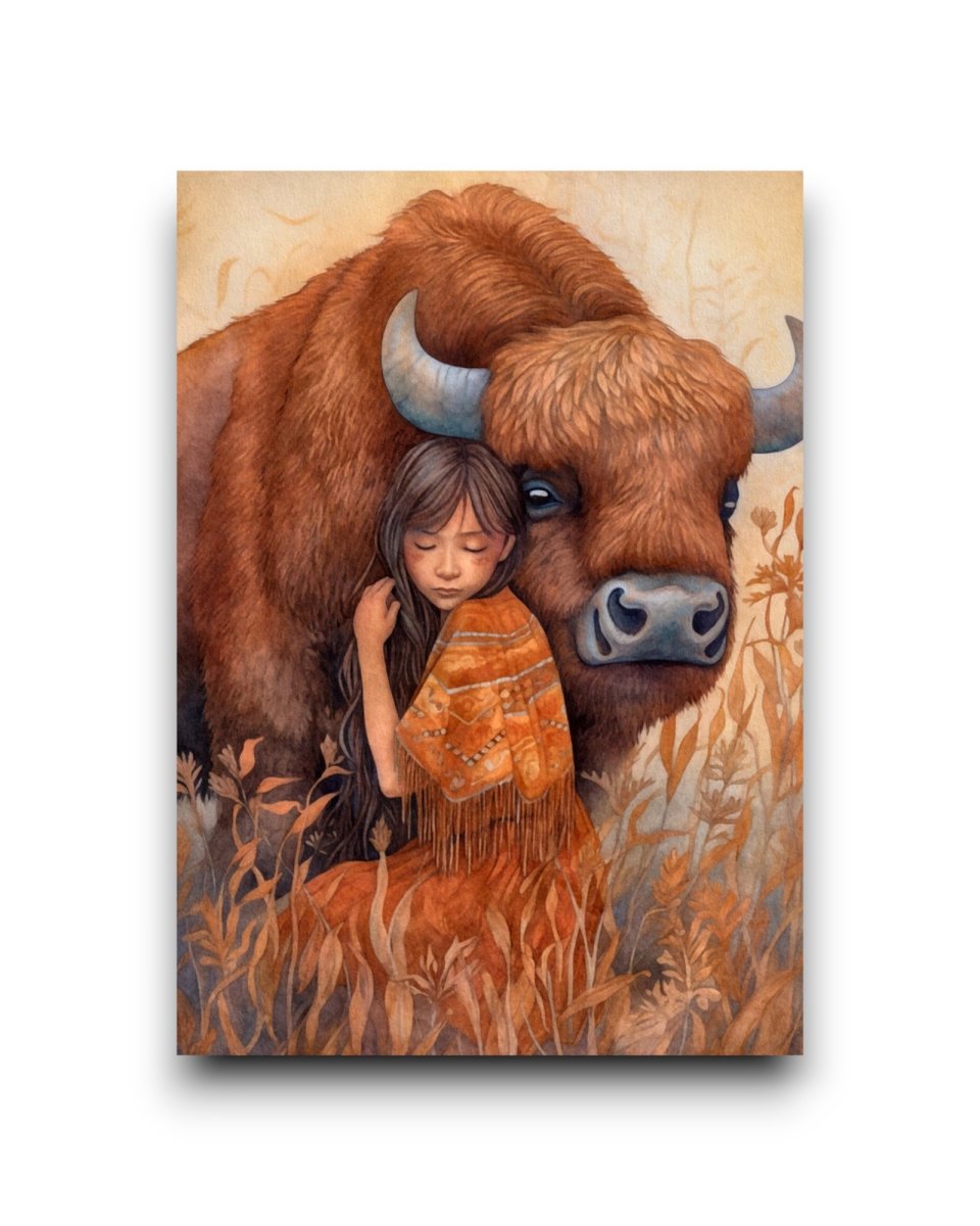 A6 Ansichtkaart – Animals Lovers – Buffel