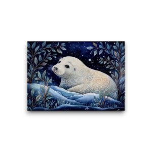 A6 Ansichtkaart – Arctic Animals: Zeehond