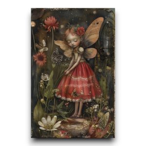A6 Ansichtkaart – Fairytale Woodland: Red Fairy