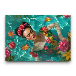 A6 Ansichtkaart – Frida Kahlo: Floating