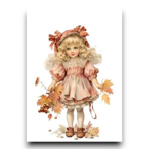 A6 Ansichtkaart – Autumn Fairy girls: Ivy