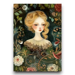 A6 Ansichtkaart – Lady Portraits: Sanne