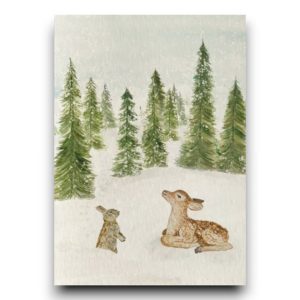 A6 Ansichtkaart – Winterdiertjes