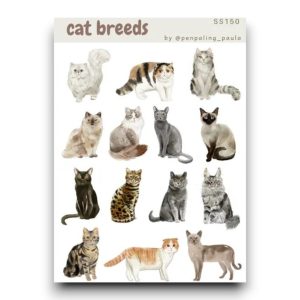 Stickervel – Kattenrassen