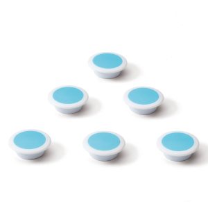 Glasbordmagneten Rond – Extra sterk – Set van 6 stuks