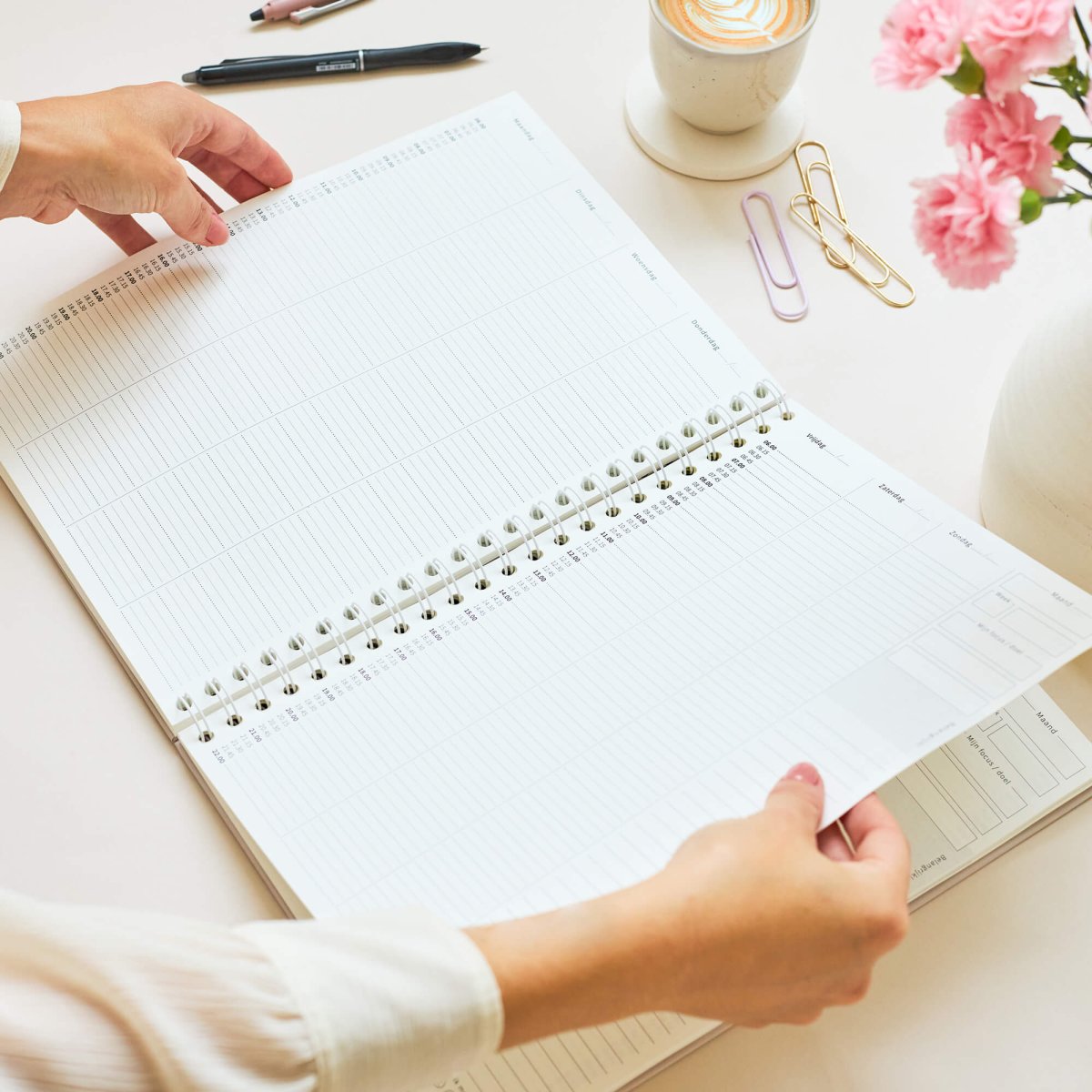 Weekplanner A4 planboek Taupe - Afbeelding 3