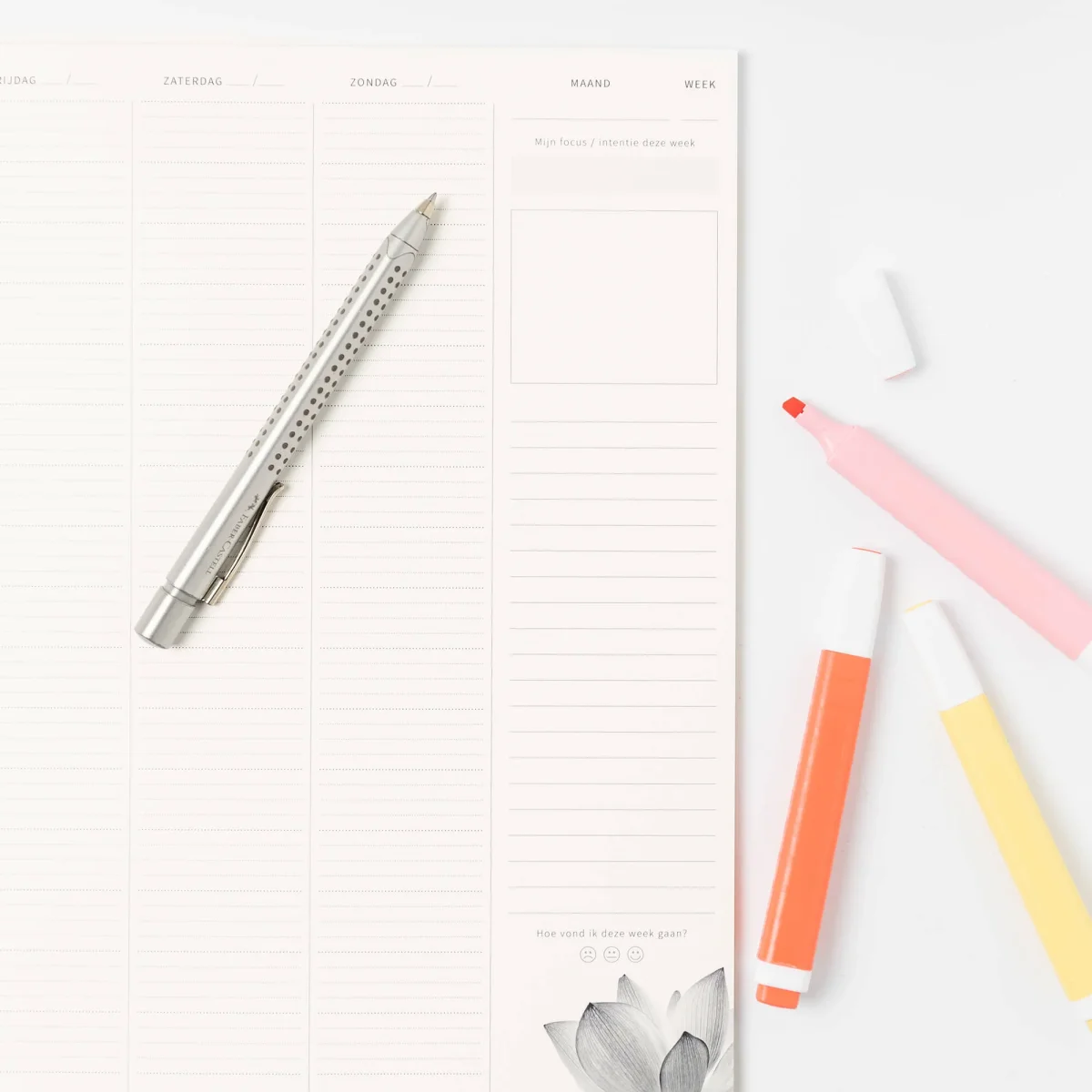 Weekplanner A3 deskplanner Lotus - Afbeelding 9