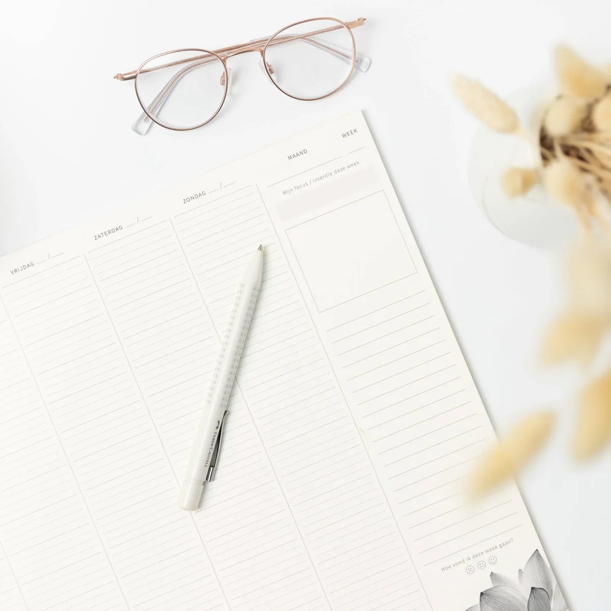 Weekplanner A3 deskplanner Lotus - Afbeelding 6