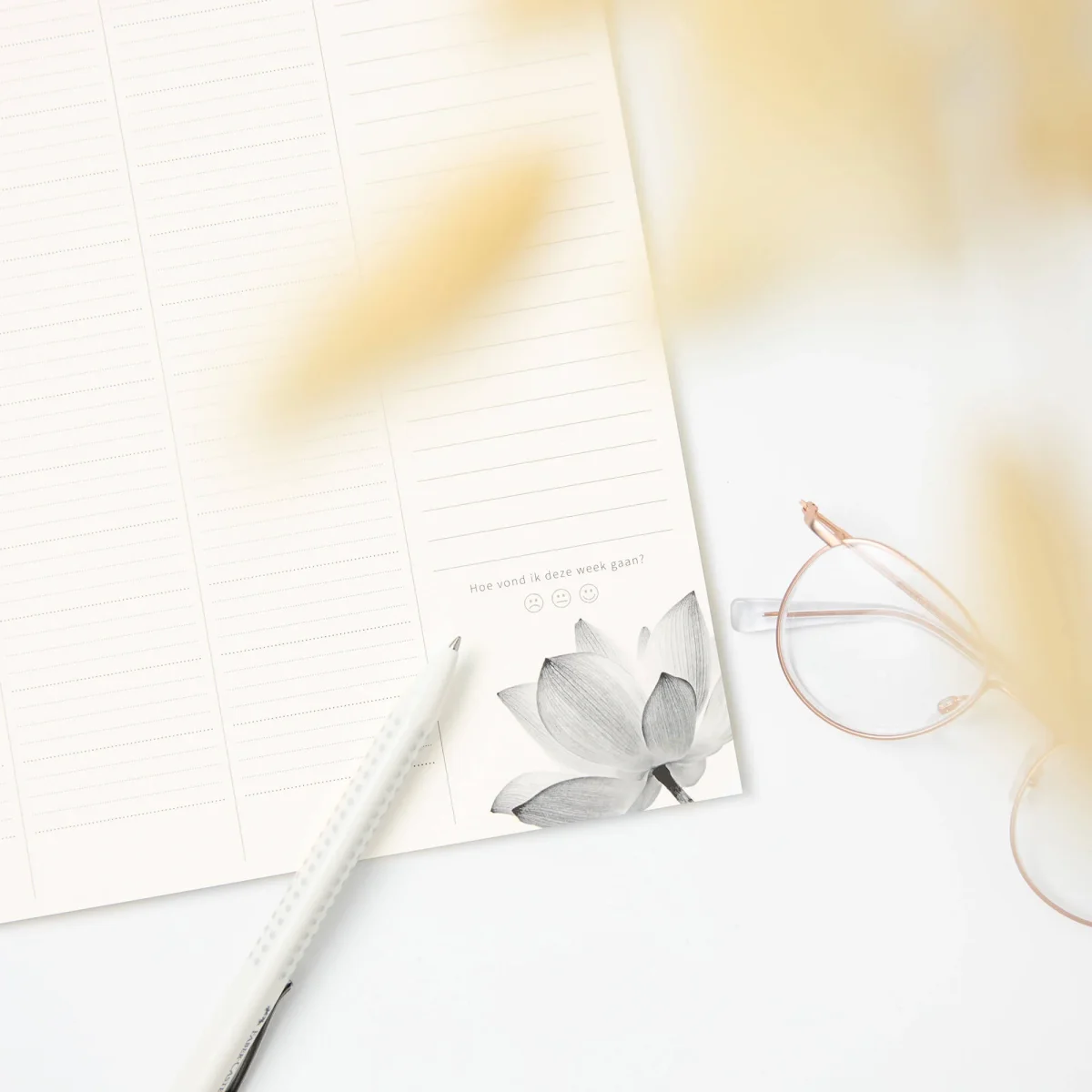 Weekplanner A3 deskplanner Lotus - Afbeelding 7