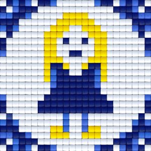 Delfstblauw meisje
