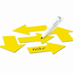 Symbool Magneetfolie – Pijl – Set van 5 stuks
