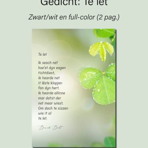 Fries gedicht: Te let