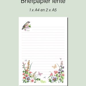 Briefpapier lente