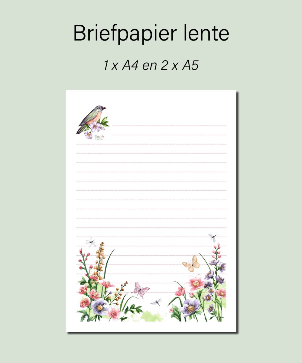 Briefpapier lente