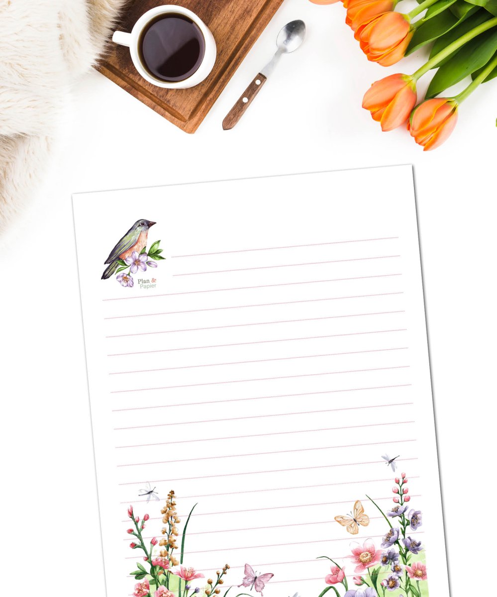 Briefpapier lente - Afbeelding 4