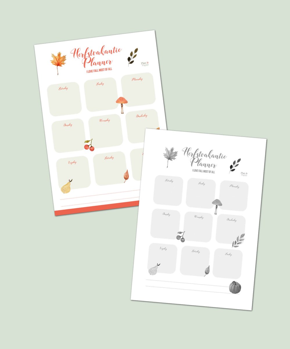 Herfstvakantie Planner - Afbeelding 4