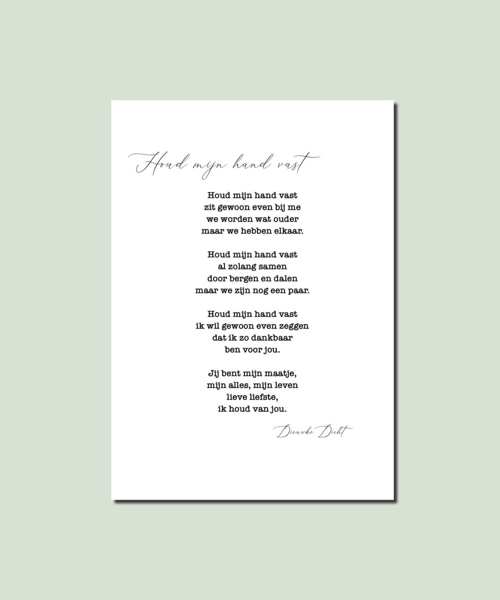 Gedicht ‘Houd mijn hand vast’ - Afbeelding 3