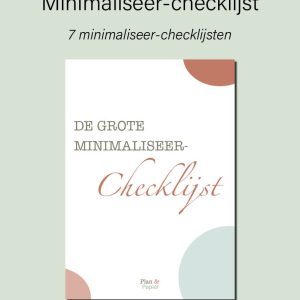 De grote minimaliseer-checklijst