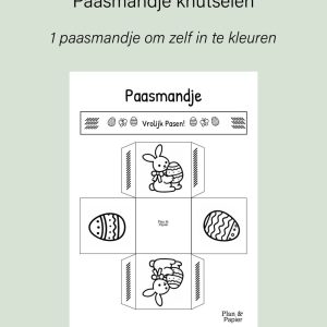 Paasmandje knutselen