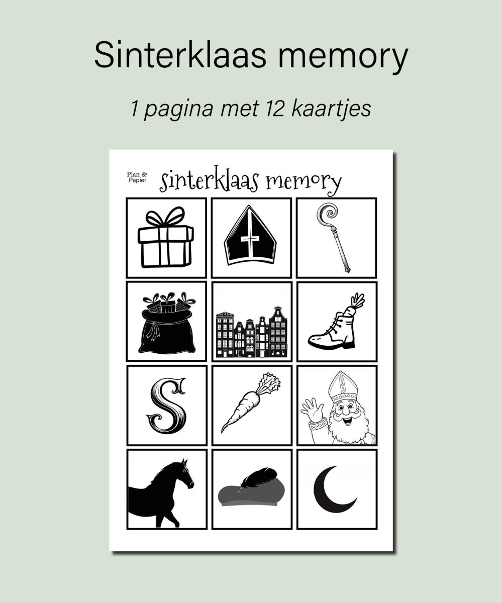 Sinterklaas Memory