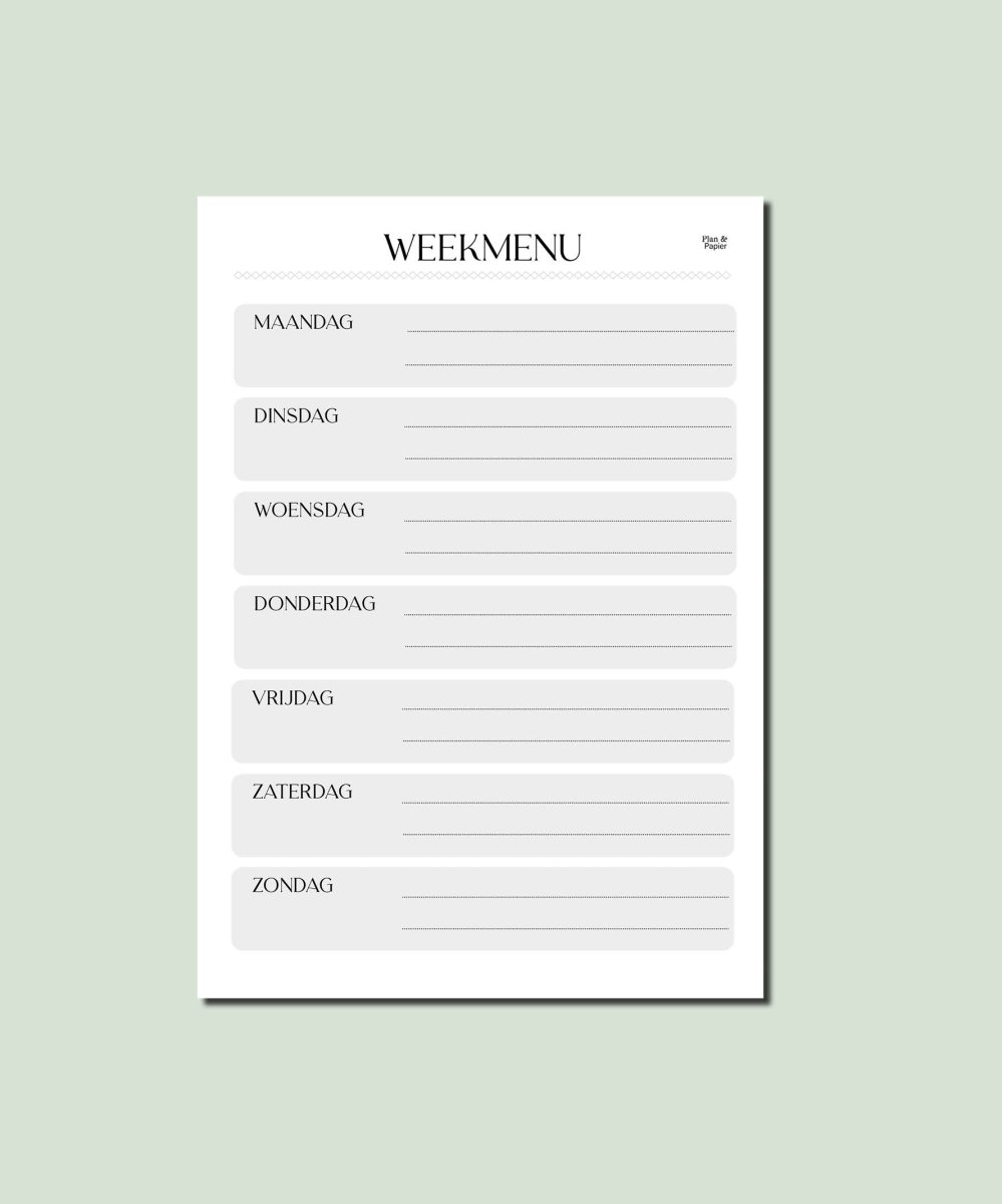 Weekmenu - Afbeelding 3
