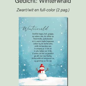 Gedicht: Winterwrâld